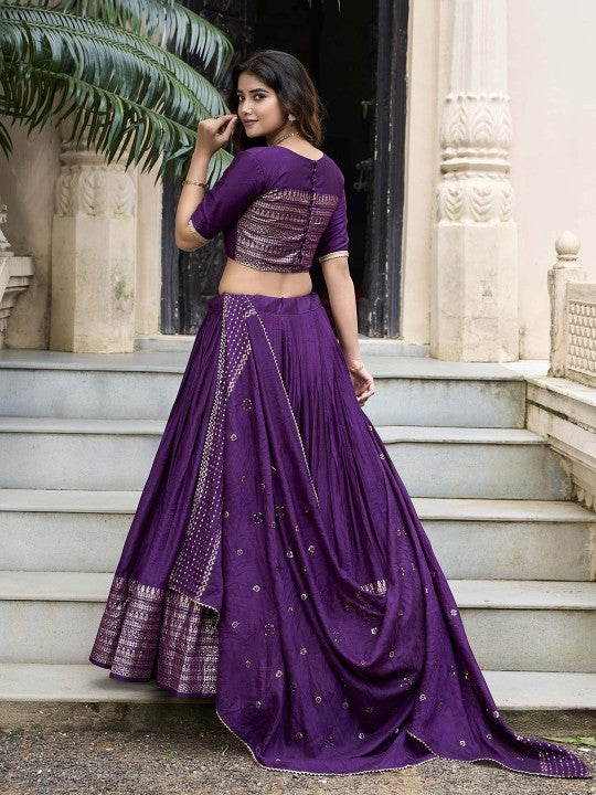 Ready to Wear Lehenga & Unstitched Blouse With Dupatta