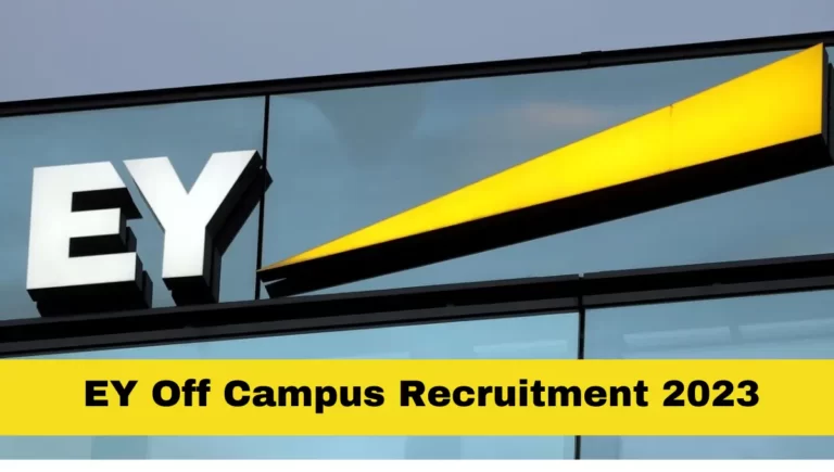 EY Off Campus Recruitment 2023