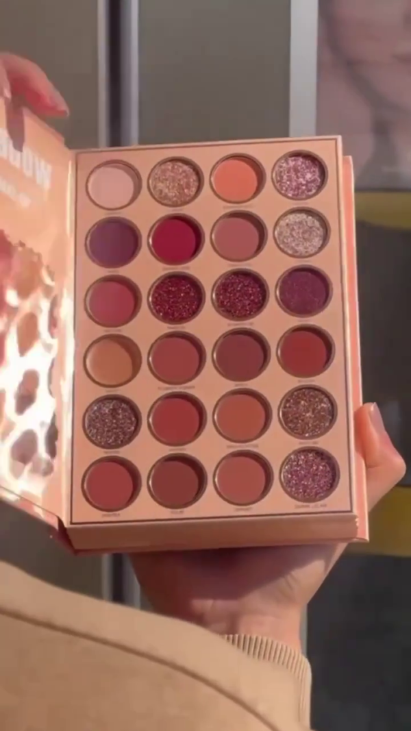 All-in-One Glow Up Makeup Book: 35-Color Eyeshadow Palette, 6-Shade Highlighter Kit & 8-Shade Contour and Bronzer Collection