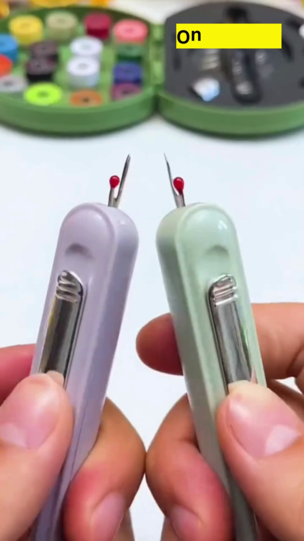Compact Automatic Needle Threader – Effortlessly Thread Needles with Precision and Ease for All Your Sewing Projects