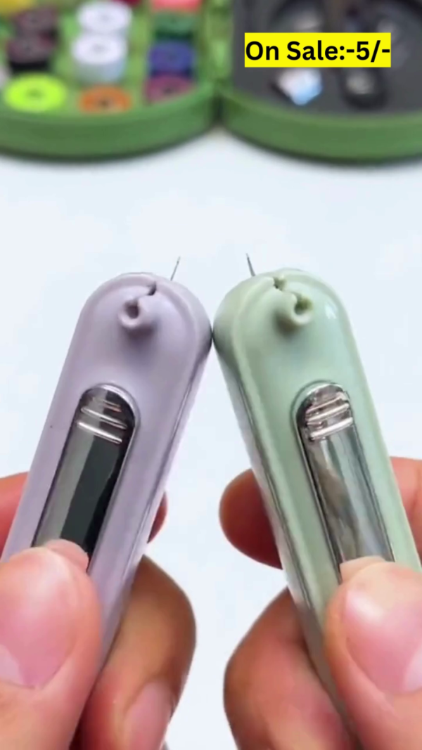 Compact Automatic Needle Threader – Effortlessly Thread Needles with Precision and Ease for All Your Sewing Projects - Image 2