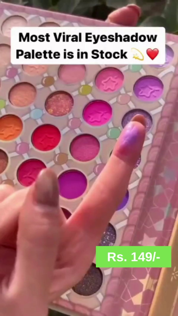 Vibrant Multicolor Eyeshadow Palette with Highly Pigmented Shades and Unique Design for Bold and Creative Makeup Looks