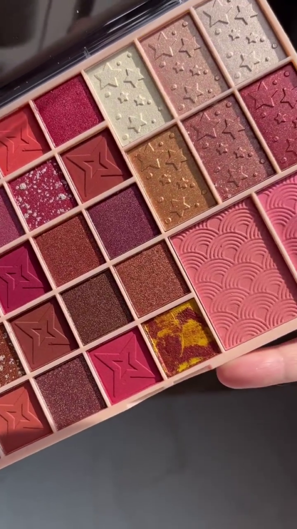 Ultra-Pigmented 48-Color Eyeshadow & Blush Palette – Multi-Texture Makeup Kit with Shimmer, Matte, Glitter & Marble Finishes – All-in-One Travel-Friendly Cosmetic Palette for Bold, Creative, and Everyday Looks - Image 2