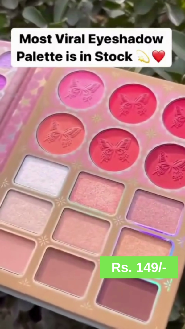 Vibrant Multicolor Eyeshadow Palette with Highly Pigmented Shades and Unique Design for Bold and Creative Makeup Looks - Image 2