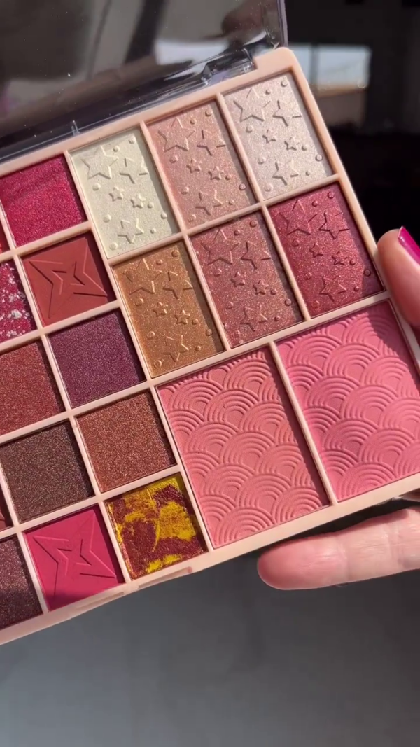 Ultra-Pigmented 48-Color Eyeshadow & Blush Palette – Multi-Texture Makeup Kit with Shimmer, Matte, Glitter & Marble Finishes – All-in-One Travel-Friendly Cosmetic Palette for Bold, Creative, and Everyday Looks - Image 3