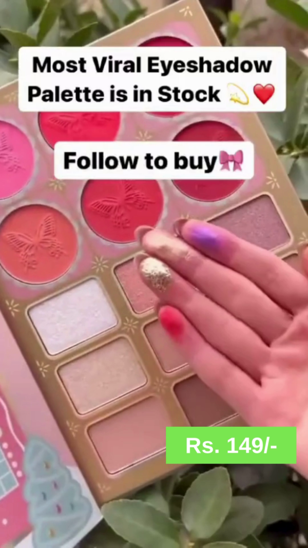 Vibrant Multicolor Eyeshadow Palette with Highly Pigmented Shades and Unique Design for Bold and Creative Makeup Looks - Image 3