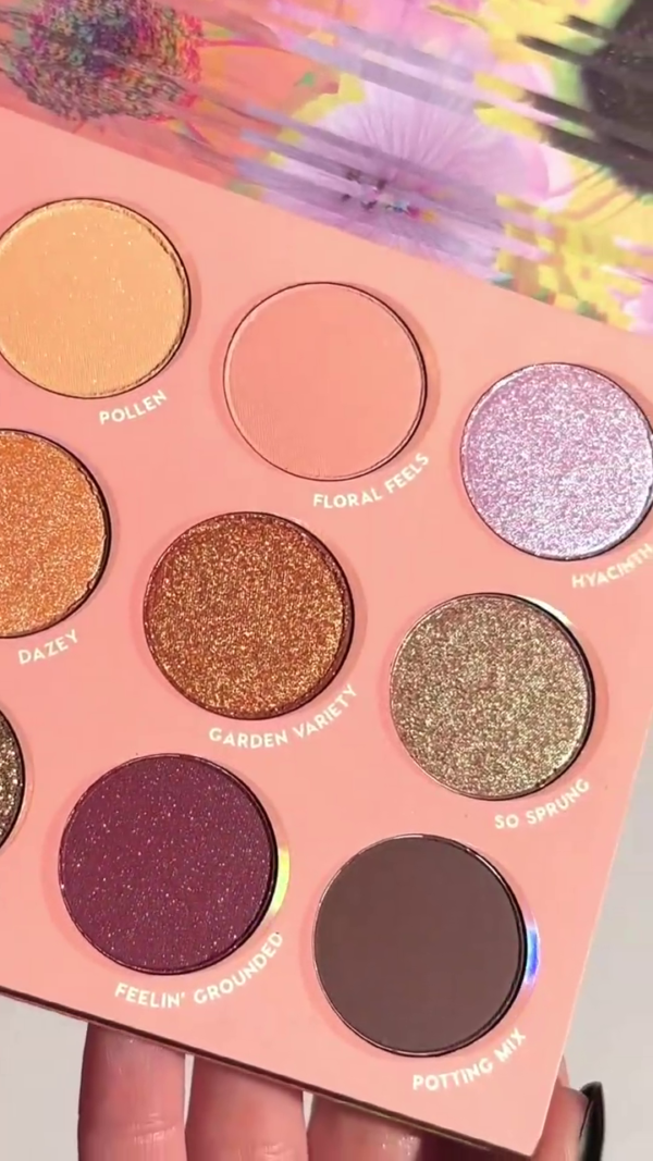 Spring Bloom 12-Pan Eyeshadow Palette – Garden-Inspired Collection Featuring Velvety Mattes, Sparkling Metallics, and Soft Pastels in Warm Floral Tones for Fresh, Radiant Looks - Image 2