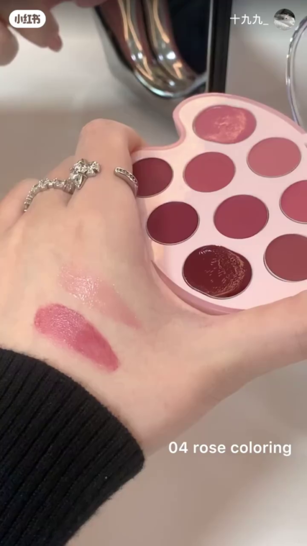 Dasique Mood Painting Lip & Cheek Palette – 9-Pan Cream Tint Collection in Pink Coloring for Multi-Use Blush and Lip Looks with a Soft, Blendable Finish - Image 3