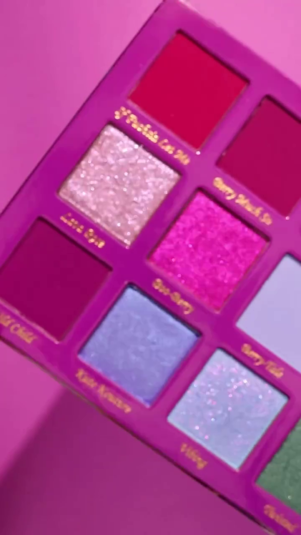 Kitty Kosmetics Euphoria Pressed Pigment Palette – Vibrant, Multi-Finish Eyeshadow Collection for Bold, Glittering, and Dreamy Eye Looks