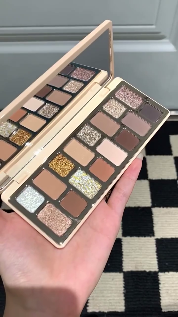 Luxury 16-Color Neutral & Glitter Eyeshadow Palette – Ultra-Pigmented Matte, Metallic, and Shimmer Shades – Warm & Cool Tones for All Skin Types – Long-Lasting, Blendable, Professional Eye Makeup Kit - Image 2