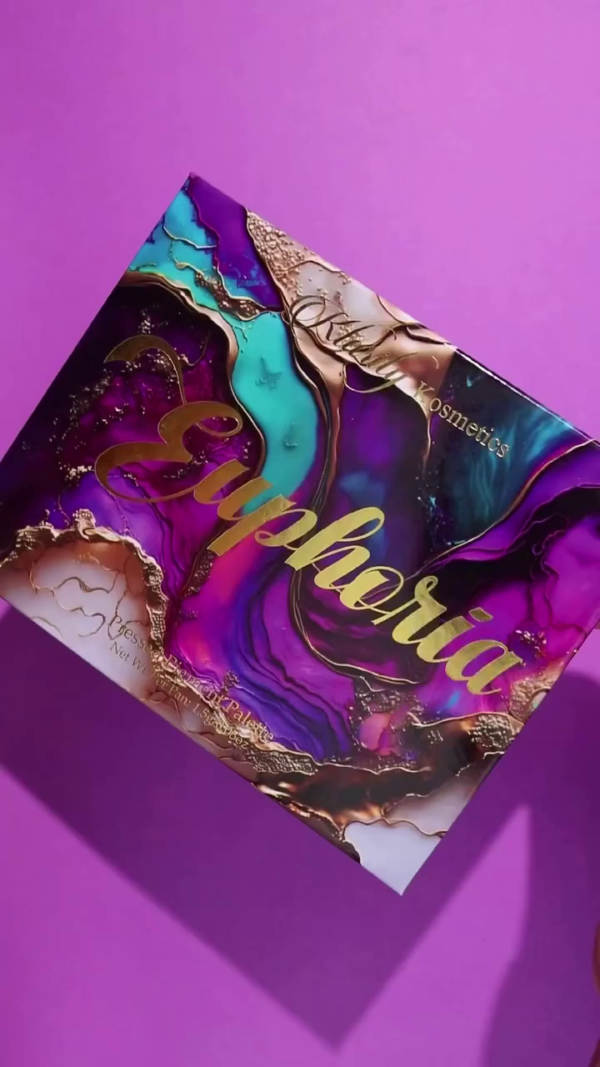 Kitty Kosmetics Euphoria Pressed Pigment Palette – Vibrant, Multi-Finish Eyeshadow Collection for Bold, Glittering, and Dreamy Eye Looks - Image 2