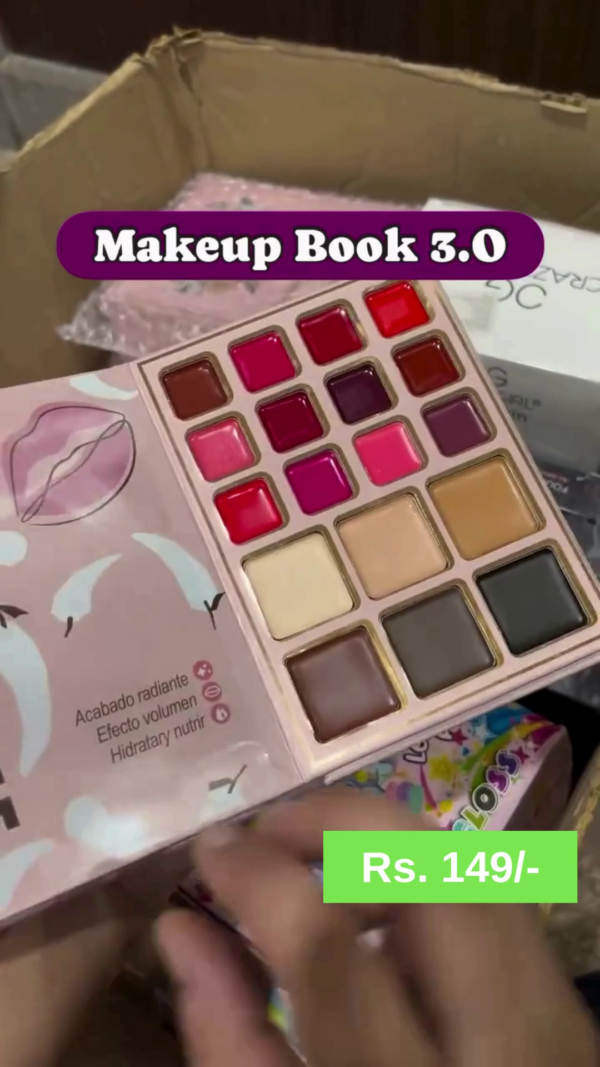 Makeup Book 3.0: Multi-Color Eyeshadow, Face, and Lip Palette Featuring 24 Bold and Neutral Shades with a Complete Tutorial Guide for All Skin Tones and Styles - Image 3