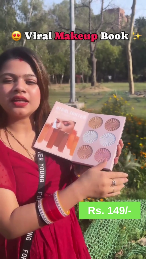 Ultimate All-in-One Viral Makeup Palette Featuring a Wide Range of Pigmented Eyeshadows, Radiant Highlighters, and Gorgeous Blush Shades to Create Stunning Looks for Every Occasion - Image 2