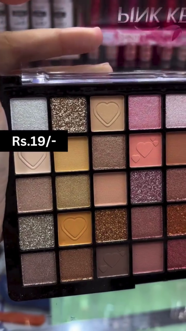 Pink Key 40-Color Eyeshadow Palette – Highly Pigmented, Long-Lasting, Matte & Glitter Shades for Stunning Eye Makeup Looks - Image 2
