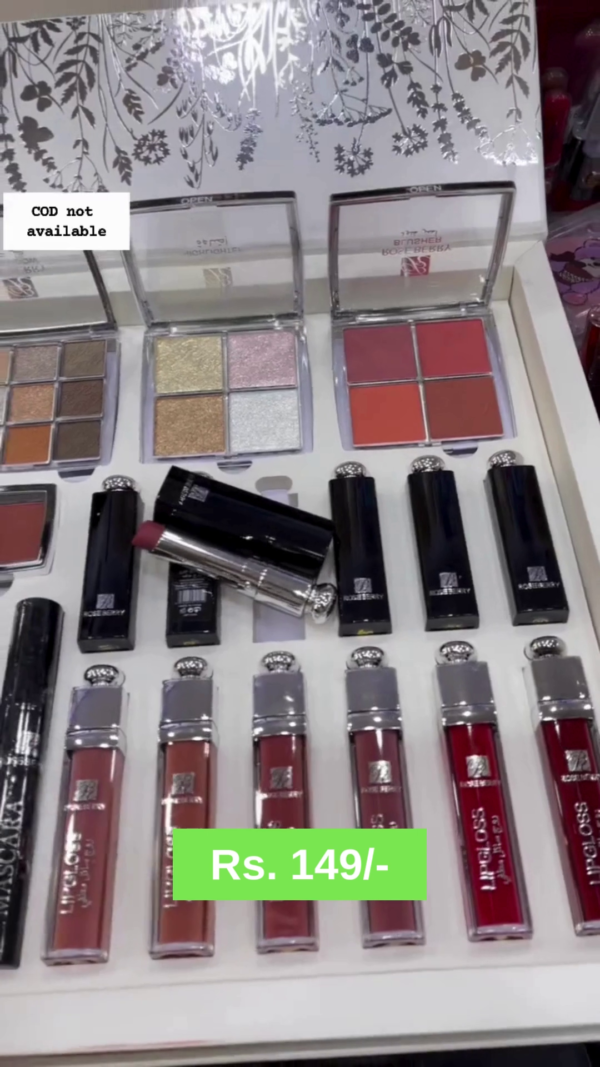 Luxury All-in-One Makeup Set Featuring Lipsticks, Lip Glosses, Eyeshadow Palettes, Blushes, Foundation, Concealer, Eyeliner, Mascara, and More for a Complete Beauty Experience - Image 3