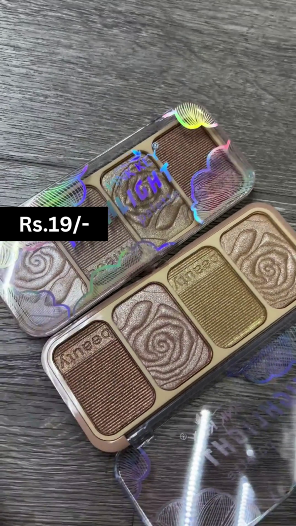 Luxurious and Radiant Highlighter Palettes with Intricate Rose Designs to Add a Touch of Glamour and Glow to Every Makeup Look - Image 2
