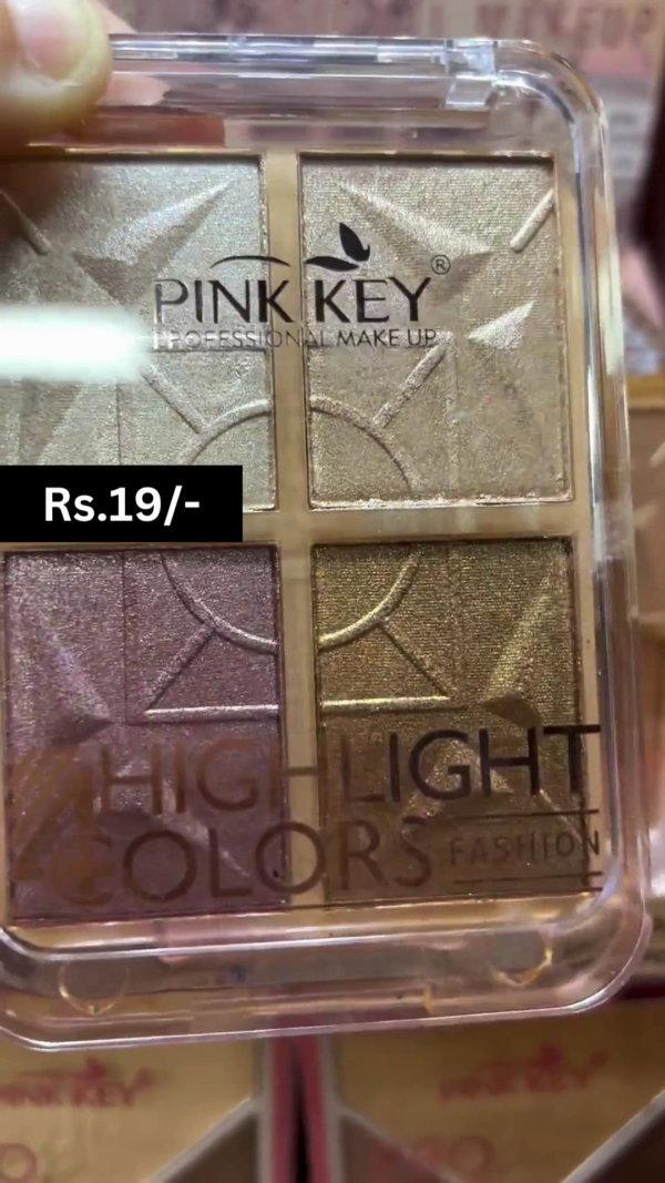Professional 4-Color Highlighter Palette with Rich Pigmentation and Radiant Shimmer Finish for a Luminous Glow on All Skin Tones – Lightweight, Blendable, and Perfect for Everyday or Glam Looks - Image 2