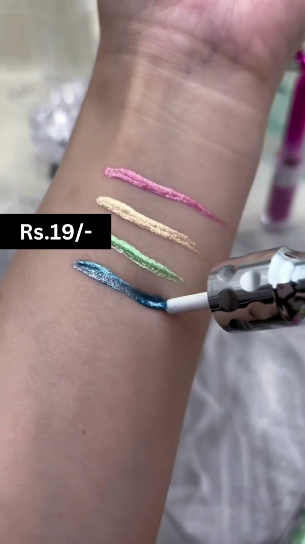 Vibrant Multi-Color Shiny Liquid Eyeliner Set with Metallic Finish – Quick-Drying, Long-Lasting, and Smudge-Proof Formula for Bold and Creative Eye Looks - Image 2