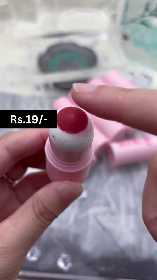 Pinkey Sweet Face Blush Stick – A Convenient and Easy-to-Use Twist-Up Blush Stick Featuring a Soft, Velvety Formula with Built-In Blending Sponge, Offering a Natural, Fresh Flush of Color for a Radiant, Dewy Glow with Smooth and Effortless Application - Image 2