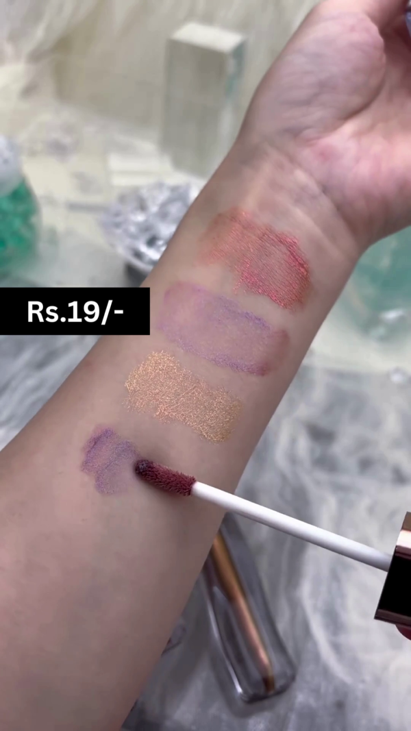 Liquid Eyeshadow – Long-Lasting, High-Pigment Metallic Eye Color with Smooth Application and Glossy Finish for Bold, Glamorous Looks - Image 3
