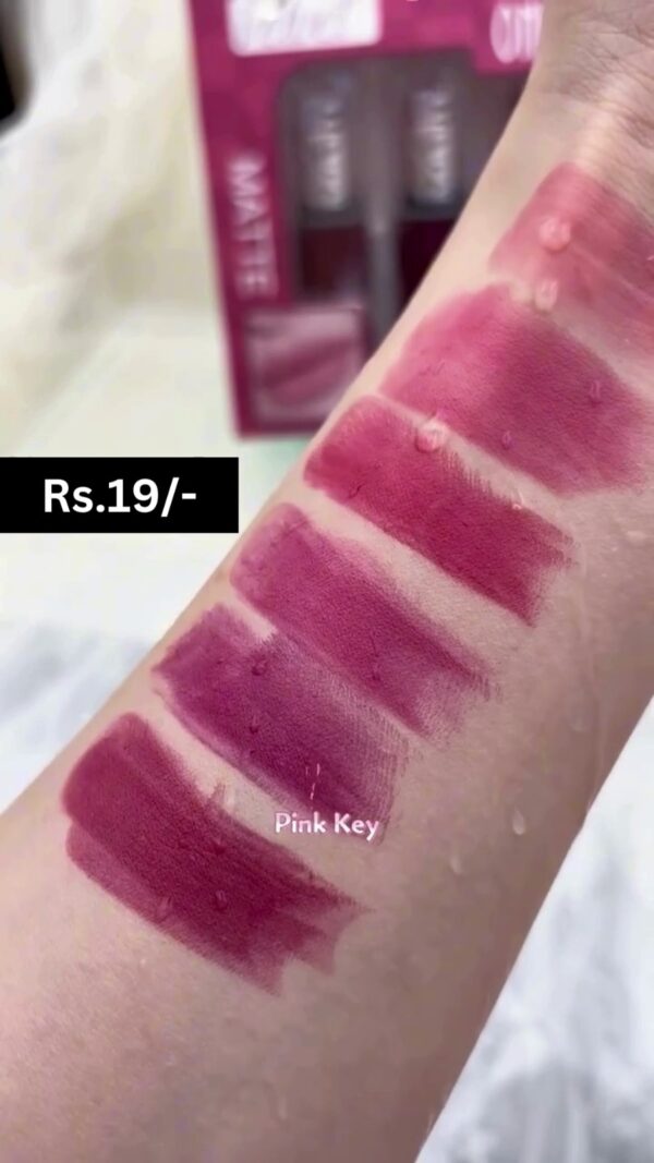 Velvety Matte Long-Lasting Lipstick Set in Bold Berry and Wine Shades with Smooth Waterproof Finish – Perfect for All-Day Wear and Stunning Swatches - Image 3