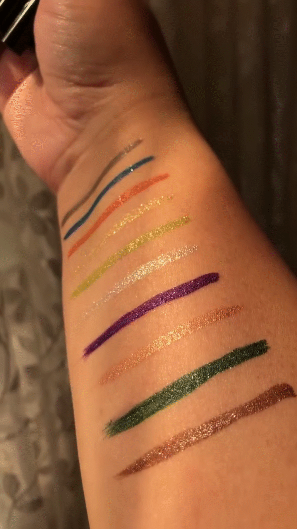 Metallic Waterproof Eyeliner Pen Set with Smooth Glide Precision Tip – Bold and Vibrant Smudge-Proof Formula in Multi Chrome Shades Including Purple, Green, Gold, Blue, and Bronze for Long-Lasting Eye Looks - Image 2
