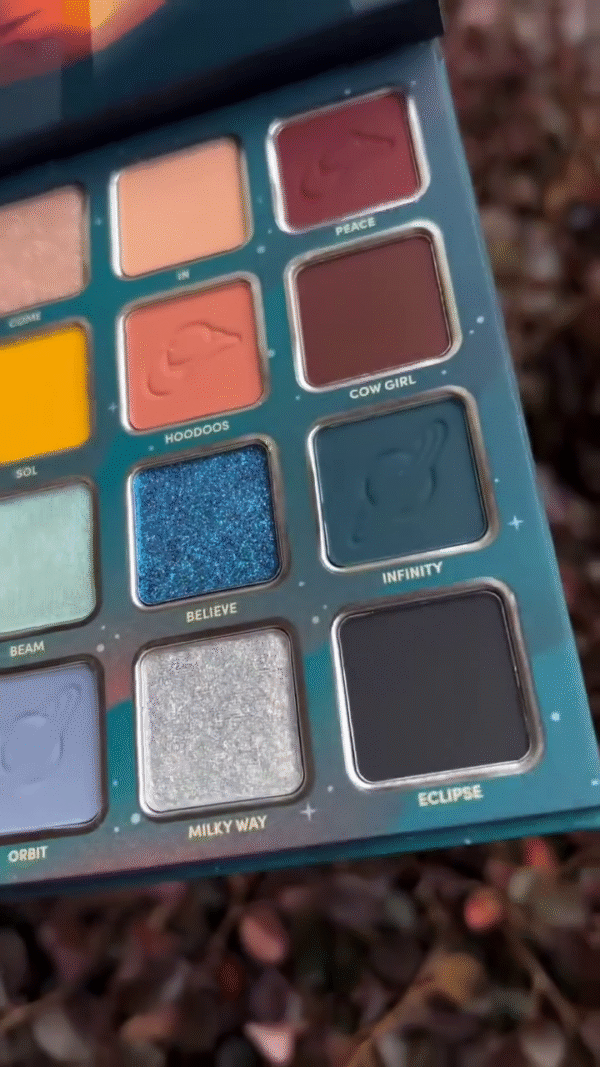 Beauty Galactic Visitor Eyeshadow Palette – 16 Richly Pigmented Shades Featuring Cosmic Mattes and Shimmering Metallics Inspired by Space and the Southwest - Image 2