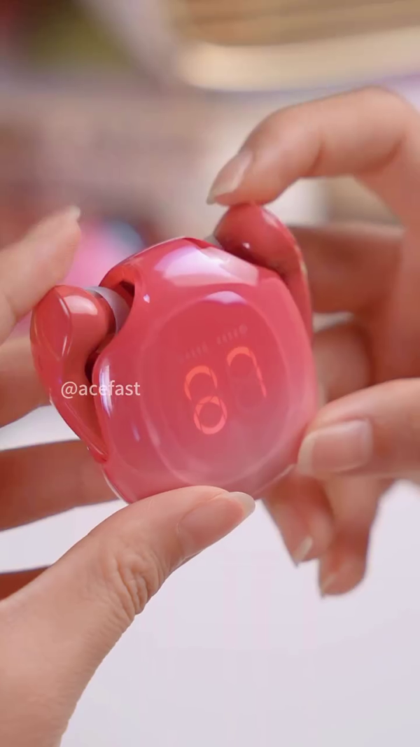 True Wireless Bluetooth Earbuds with LED Power Display, Transparent Colorful Charging Case, Touch Controls, Fast Charging, Noise Isolation, and Portable Design for Everyday Use - Image 2