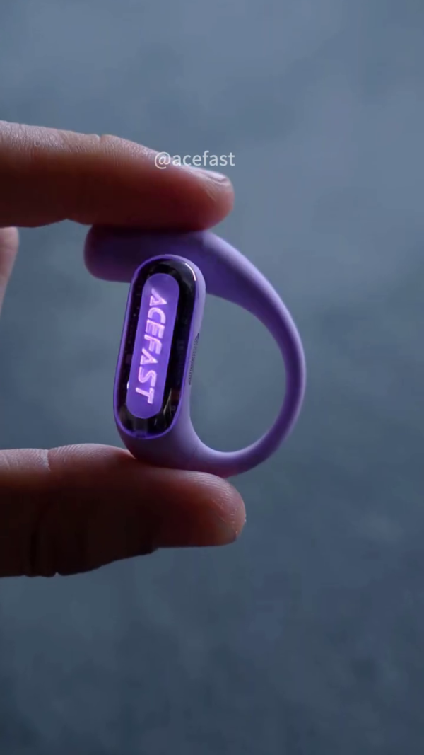 Acefast Transparent Wireless Earbuds with LED Digital Display Charging Case, Ergonomic Fit, Touch Controls, Colorful Design, Bluetooth Connectivity, and Crystal-Clear Sound – Perfect for Daily Use and Stylish Tech Enthusiasts - Image 4