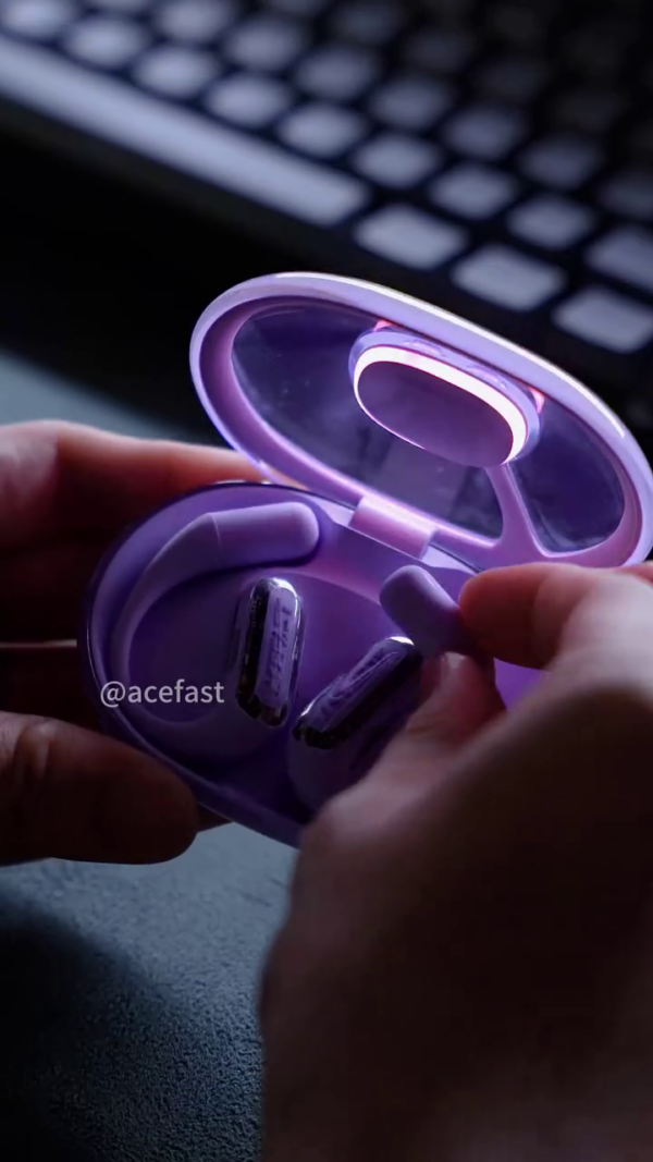 Acefast Transparent Wireless Earbuds with LED Digital Display Charging Case, Ergonomic Fit, Touch Controls, Colorful Design, Bluetooth Connectivity, and Crystal-Clear Sound – Perfect for Daily Use and Stylish Tech Enthusiasts - Image 3