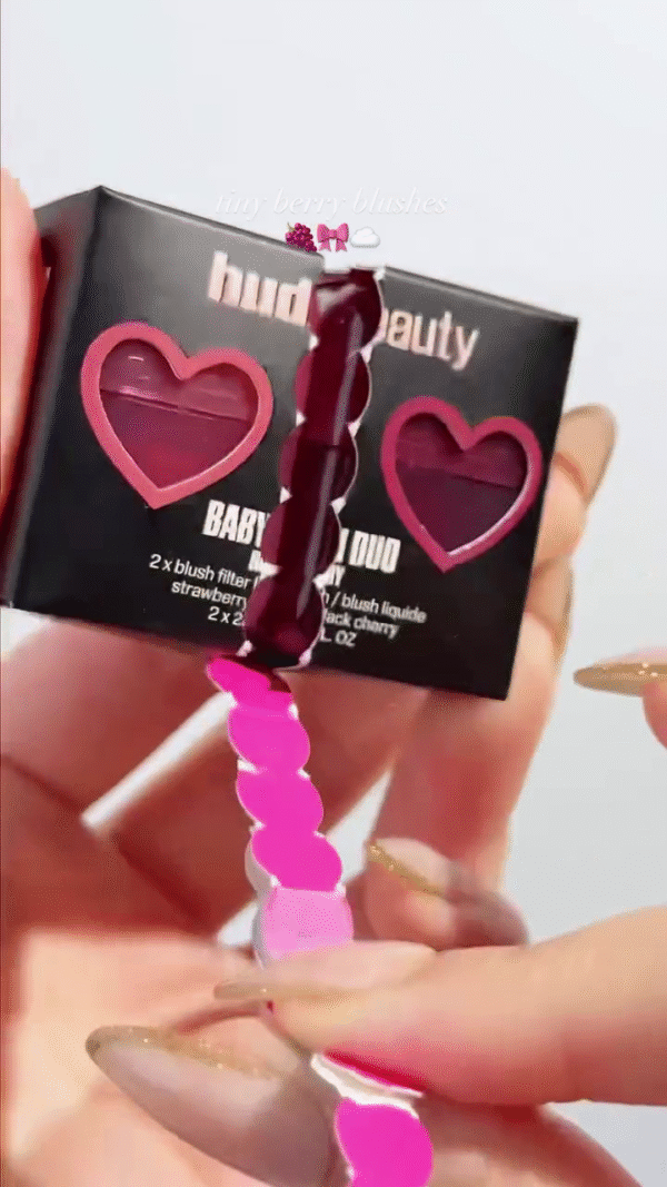 Beauty Tiny Berry Blushes – Ultra-Pigmented Mini Liquid Cream Blushers in Deep Berry and Rosy Shades for a Natural, Buildable Flush – Compact and Travel-Friendly Formula for Effortless Application and Long-Lasting Radiance