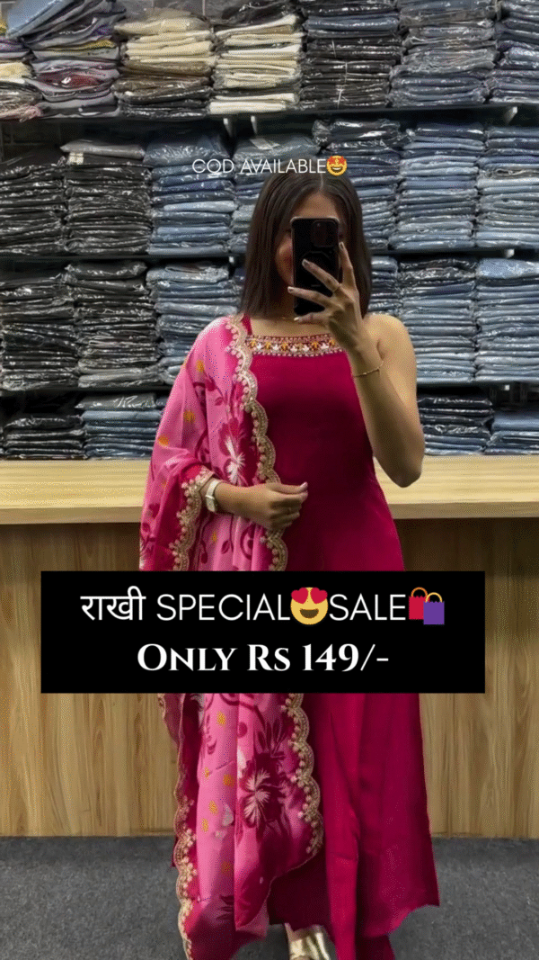 Vibrant Yellow & Pink Ensembles with Intricate Floral Embellishments for a Festive Look