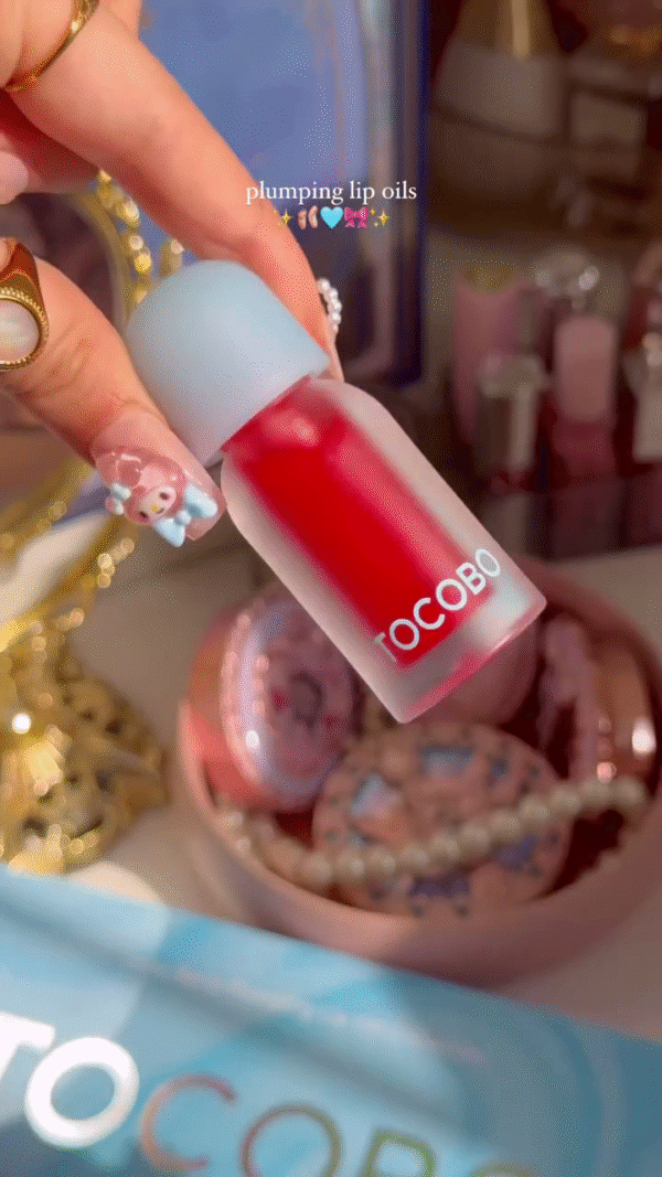 Plumping Lip Oils by Tocobo – Hydrating and Glossy Formula for Fuller, Softer Lips with a Beautiful Tinted Finish. Perfect for Adding a Luscious Shine and Boosting Lip Volume.