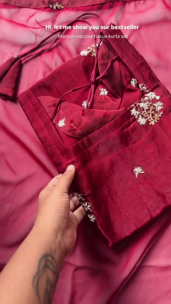 Elegant Red Embroidered Anarkali Set with Sheer Dupatta – Ideal for Festive and Traditional Occasions
