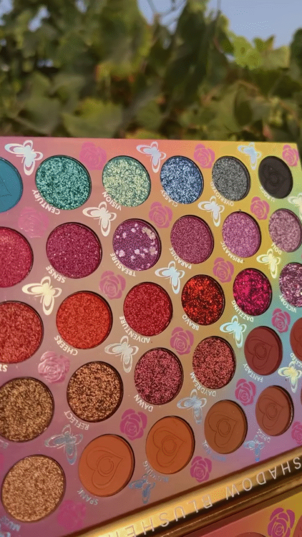 Vibrant Eyeshadow Palette with Stunning Glitter and Matte Shades - Image 2
