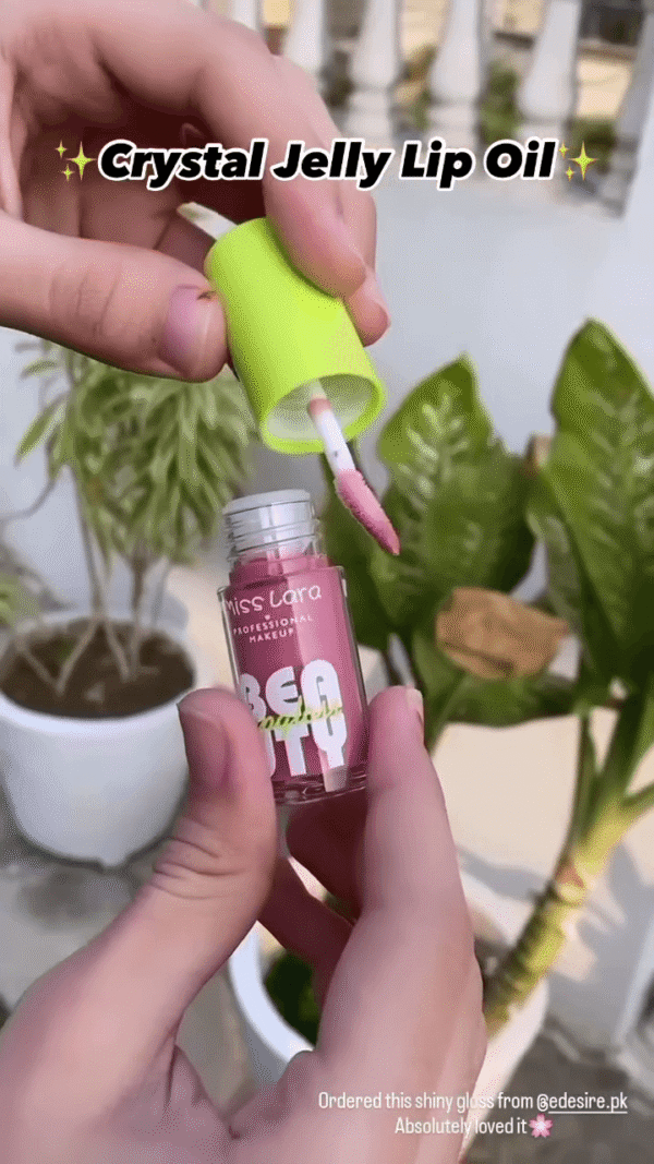 Crystal Jelly Lip Oil by Miss Lary – Hydrating, Glossy Finish with a Hint of Tint | Non-Sticky, Nourishing Lip Care Must-Have - Image 2