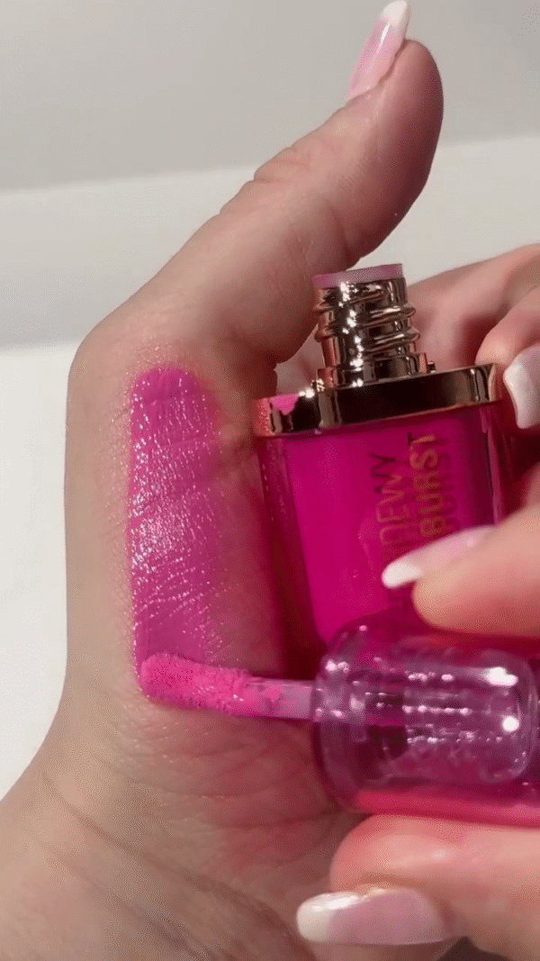 Vibrant Dewy Pink Lip Gloss - Glossy Finish with a Burst of Bold Color - Image 2