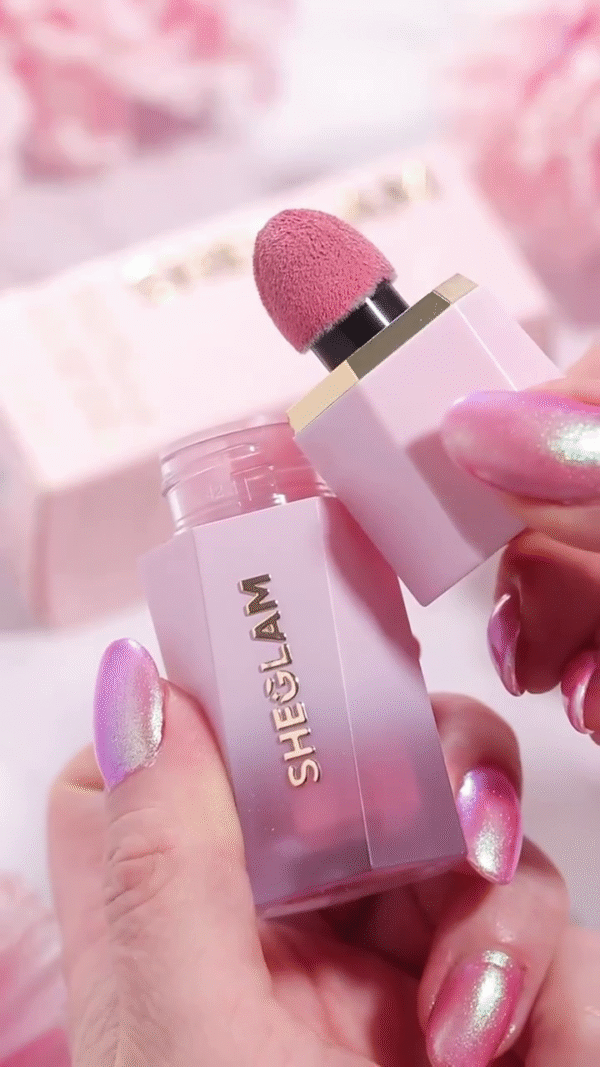 SheGlam Soft Matte Lipstick Stick with Sponge Applicator in Elegant Pink Shade