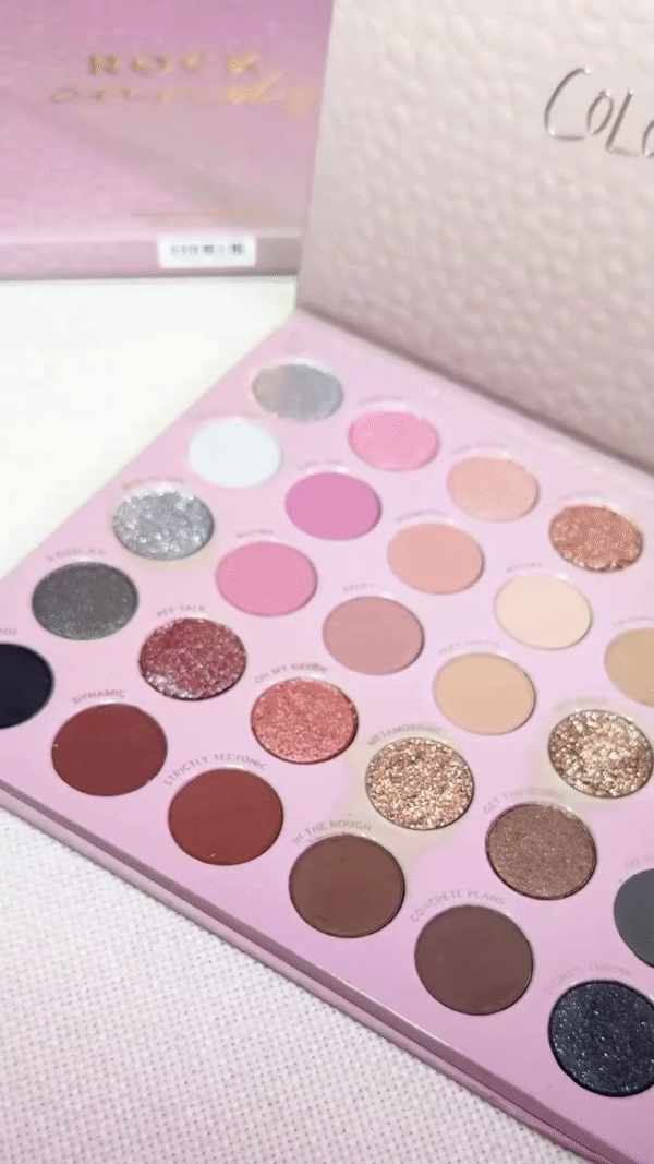 Roxy Collection Eyeshadow Palette – 20 Gorgeous Shades of Pinks, Neutrals, and Shimmers with Bold Matte and Glitter Finishes for All-Day Glam Looks - Image 2