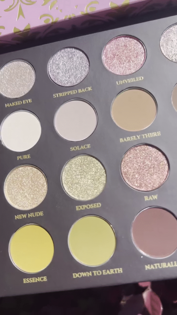 Nearly Natural 20-Color Eyeshadow Palette – Featuring Soft Mattes, Shimmers, and Glitters in Neutral Shades Like Barely There, Solace, and Naturally - Image 2