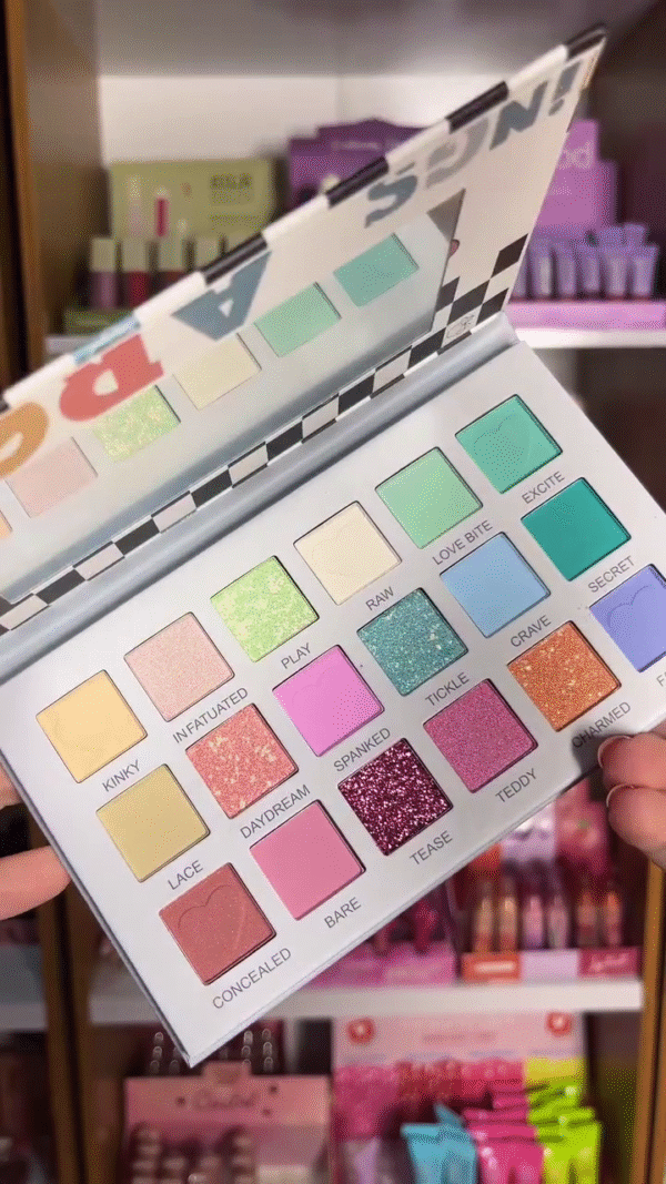 Vibrant 18-Color Eyeshadow Palette with Stunning Shimmers and Mattes in Bold Greens, Pinks, Purples, and Blues – Perfect for Creating Fun and Creative Looks - Image 2