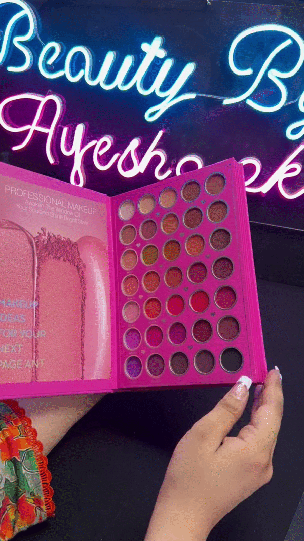 Complete Professional Makeup Palette Book – Featuring a Wide Range of Matte, Shimmer, and Glitter Eyeshadows, Perfect for Every Makeup Look - Image 2