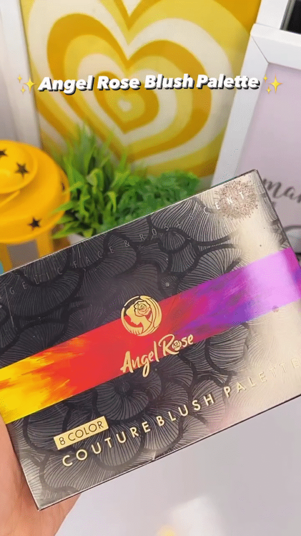 Angel Rose Blush Palette – 9 Gorgeous Shades for a Natural, Rosy Glow