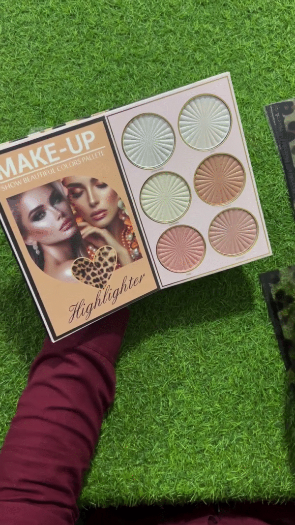 Makeup Palette Set – Eyeshadow and Highlighter Collection with Stunning Shades for a Glamorous Look - Image 3
