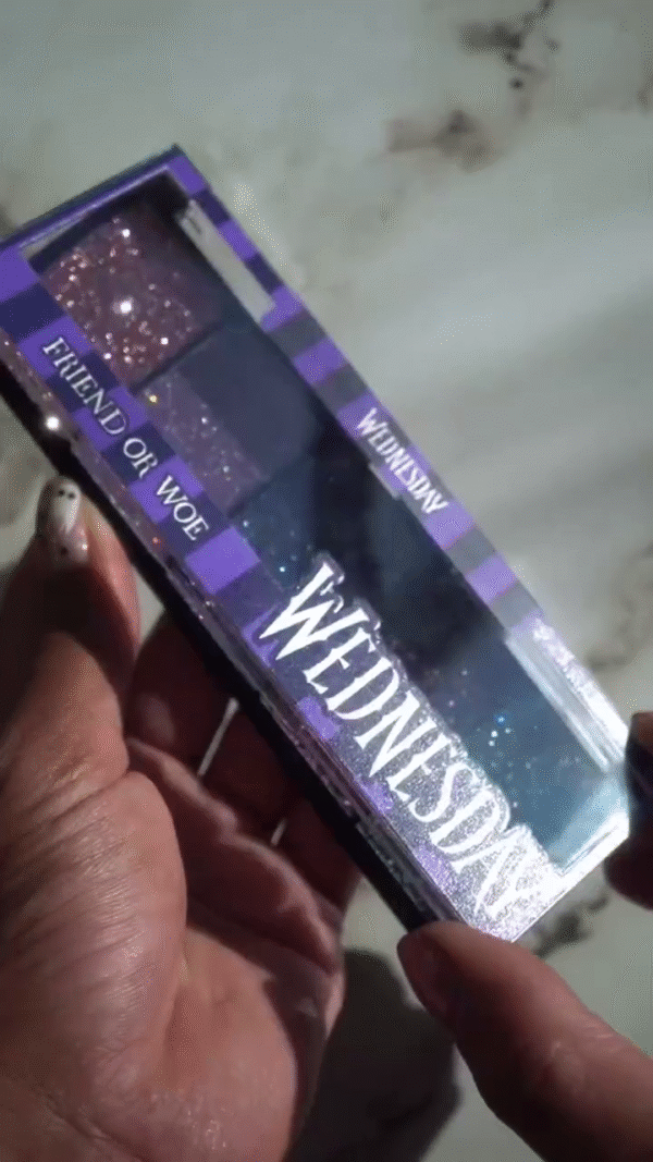 Sparkling 5-Color Glitter Eyeshadow Palette with Gorgeous Shades of Purple, Pink, and Blue – Perfect for Adding a Dazzling Touch to Your Eye Look