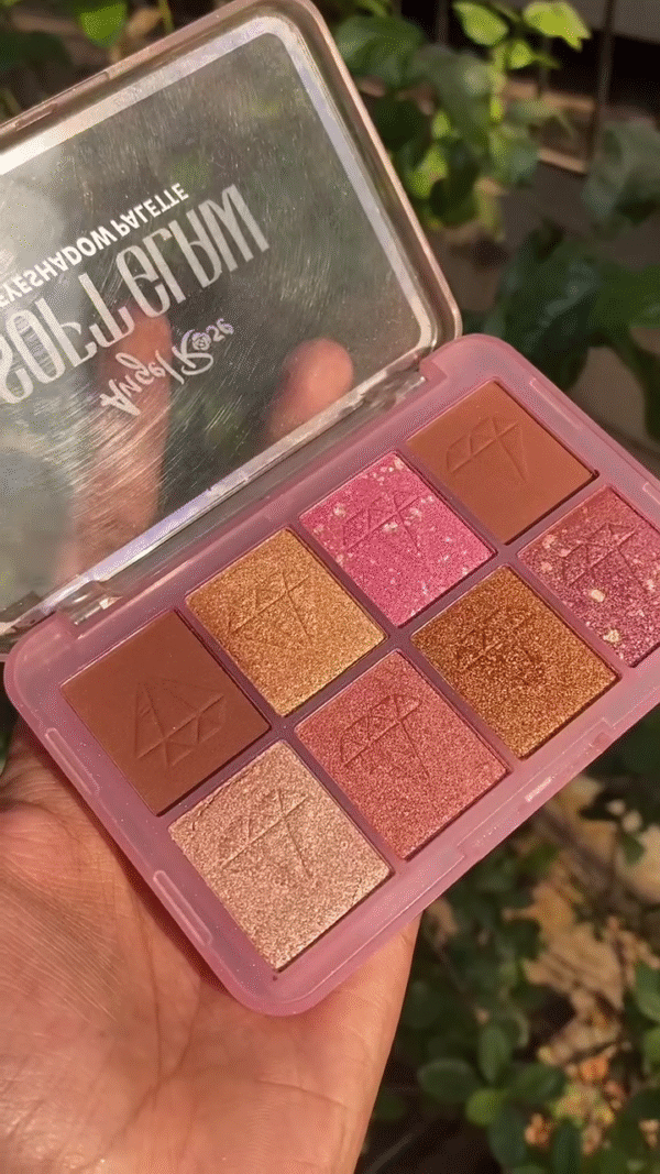 9-Color Shimmer and Matte Eyeshadow Palette – Warm Rose Gold and Pink Tones for Elegant, Everyday Glam Looks – Highly Pigmented, Smooth Texture - Image 2