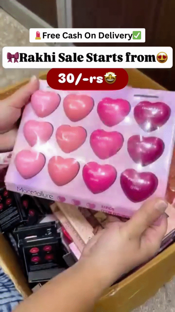 Heart-Shaped Lip Gloss Set – 12 Gorgeous Shades