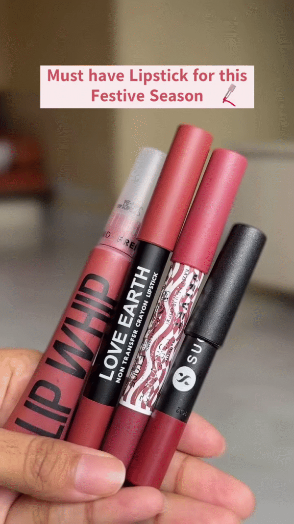 Festive Season Must-Have Lipstick Set – A Collection of Matte and Non-Transferable Lip Colors in Gorgeous Red and Pink Shade