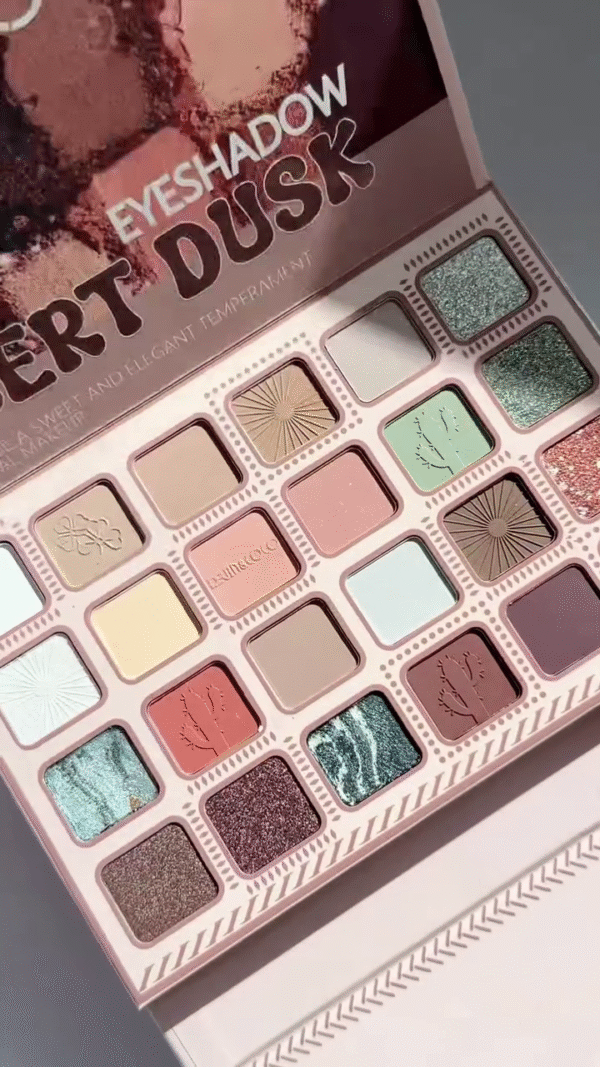Desert Dusk Makeup Palette – Eyeshadow, Blush & Highlighter Set for a Radiant, Elegant Look with Warm and Bold Shades - Image 3