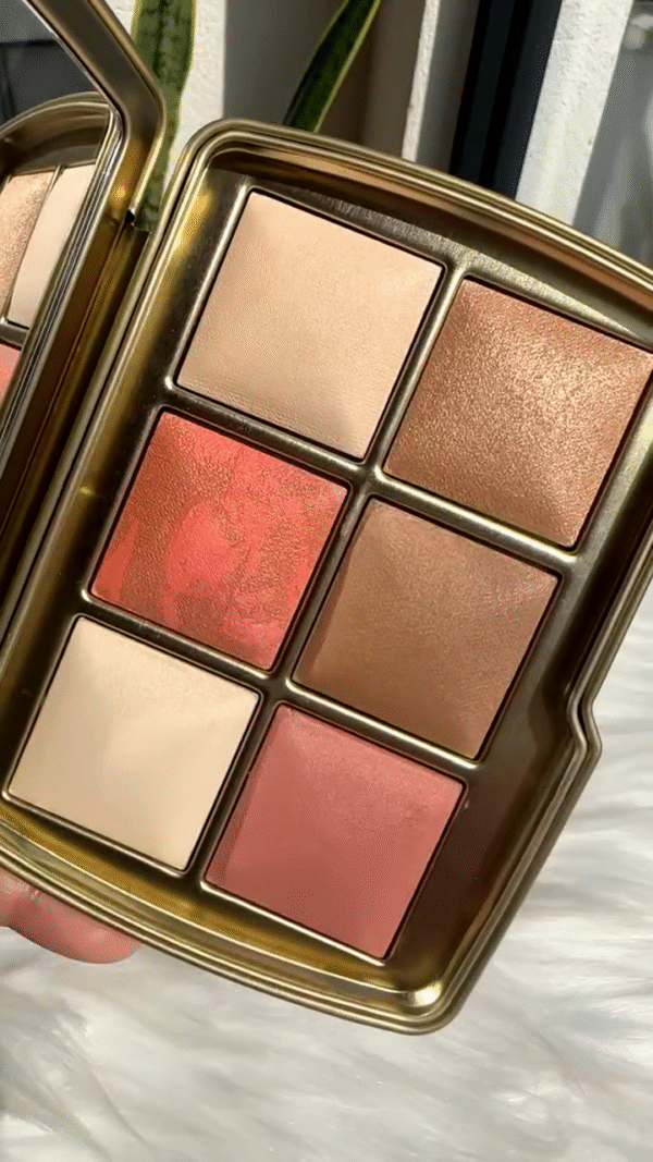 Shimmery 6-Color Blush and Bronzer Palette – Featuring Highlighter, Blush, and Contour Shades for a Radiant Glow and Sculpted Look - Image 2